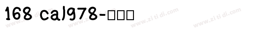168 cal978字体转换
